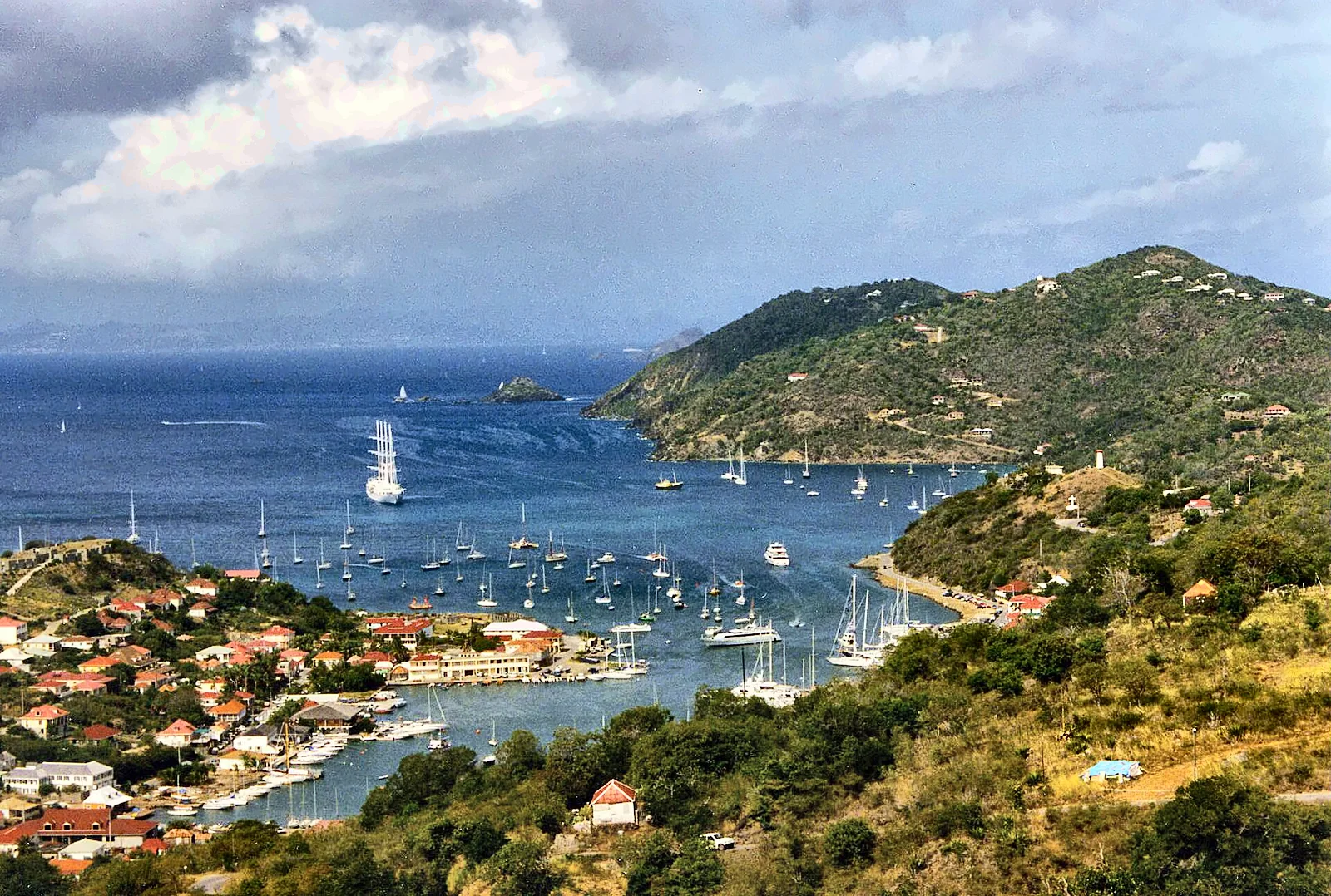 Le port de Gustavia à Saint-Barthélemy